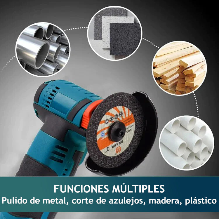 Amoladora Angular Flex + x2 Baterías