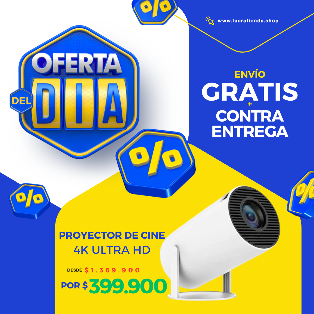 CINEULTRA 4K PROYECTOR DE CINE PORTÁTIL - CONTRA ENTREGA + ENVÍO GRATIS