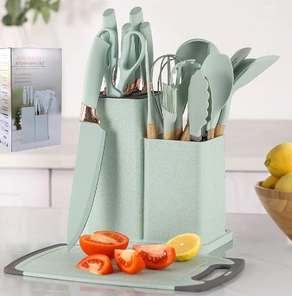 Set De Utensilios De Cocina Silicona 19 Piezas