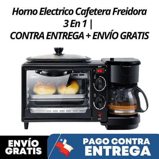 Freidora Aire + Horno Electrico + Cafetera 3 En 1 | CONTRA ENTREGA + ENVÍO GRATIS ✅