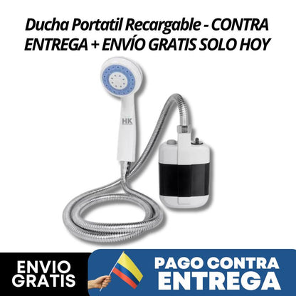 Ducha Portatil Recargable - CONTRA ENTREGA + ENVÍO GRATIS SOLO HOY