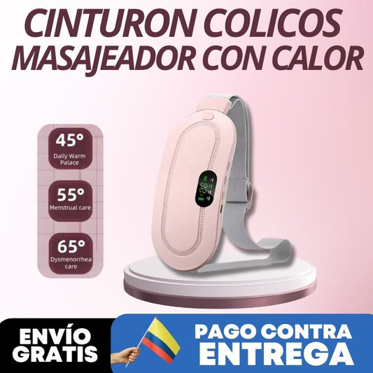 Cinturon Colicos Masajeador Con Calor🔥| Contra Entrega + Envio Gratis solo Hoy 🚛
