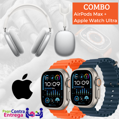 Promocion Solo Hoy 🔥- Combo Apple Réplica Perfecta - AirPods Max + Apple Watch Ultra + Contra Entrega y Envío Gratis ✅