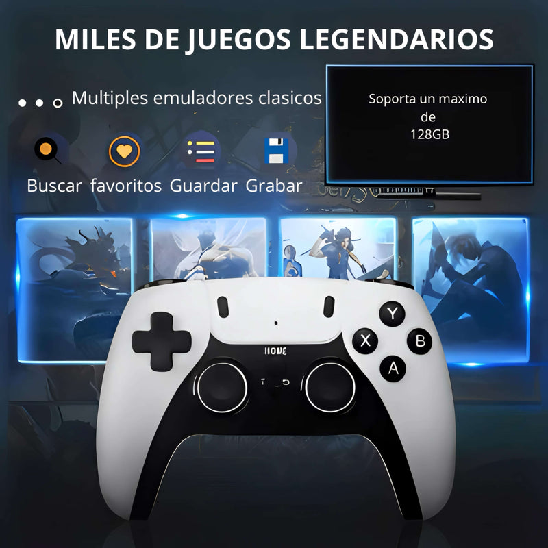 CONSOLA M15 GAMESTICK® DE 128 GB + 40.000 JUEGOS + 4K DE RESOLUCIÓN