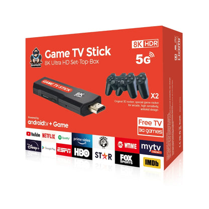 GAME TV STICK PRO-CANALES PREMIUM CON +30.000 JUEGOS