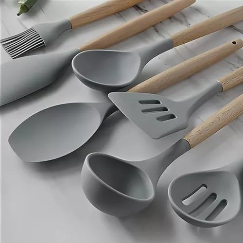 Set De Utensilios De Cocina Silicona 19 Piezas