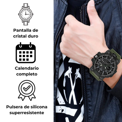 RELOJ TÁCTICO WATCHPRO™ - INDESTRUCTIBLE Y RESISTENTE AL AGUA